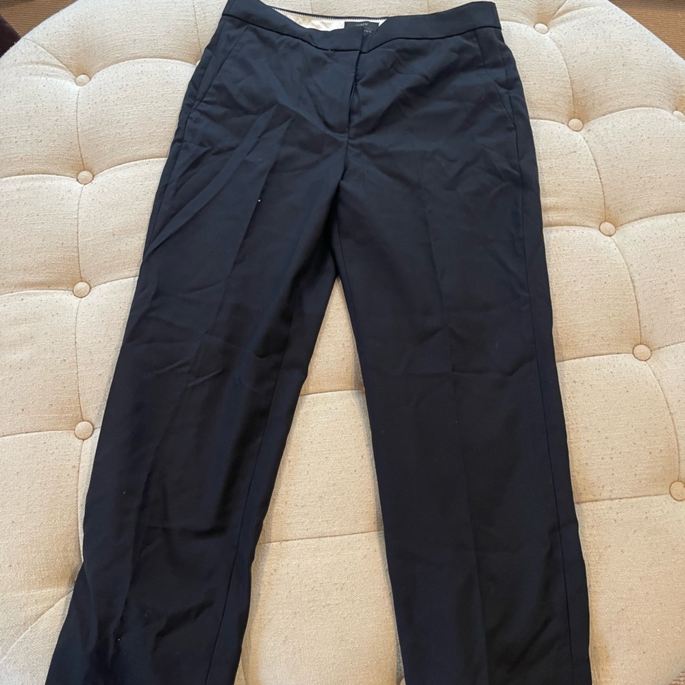 Jcrew women’s super 120’s cropped black pants